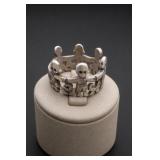 James Avery Sterling Silver Skull Ring Size 5