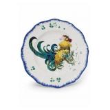 Gien Les Coqs No. 7 Rooster Plate