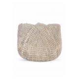 BKC Silver-Tone Beaded Evening Bag