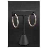 John Hardy Bamboo Sterling Silver Hoop Earrings