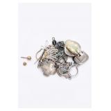 Sterling Silver & 14K Gold Earrings Scrap Lot 33g