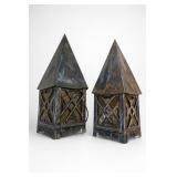 Pair of Gothic Architectural Wall Sconces