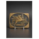 Walnut Creek Brass Works 1984 Mobil Brass Buckle