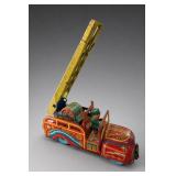 SAN Made In Japan Tin Litho Fire Chief Truck