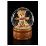 Cherished Teddies Snow Globe With Teddy Bear