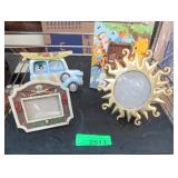 Winnie-the-Pooh Frame, Sunburst Mirror & Decor Lot