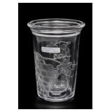 Clear Glass Grape-Decorated Wine Cooler Bucket