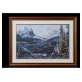 Georgie McBride Mountain Man Framed Lithograph
