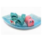 Colorful Ceramic Napkin Ring Set