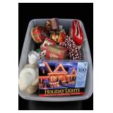 300 Icicle Lights & Holiday Decor Lot