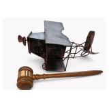Bridge Imports Inc Hong Kong Metal Biplane Model