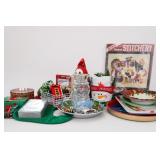 Christmas Decor, Cards & Tableware Lot