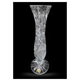AR Hand Cut Czech Republic Crystal Vase