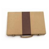 Vintage Backgammon Set In Carrying Case