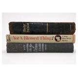 3-Book Lot: Holy Bible, Not A Blessed Thing!