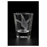 Etched Glass Shot Glass