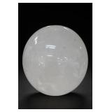 Polished White Quartz Sphere