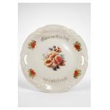 Bavarian Give Us This Day Our Daily Bread Plate