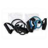 Resistance Bands With Handles, Set Of 2