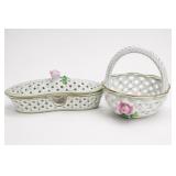 Ceramic Art Academy Basket & Covered Dish Set