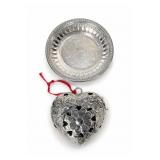 Reed & Barton 1302 Round Tray & Pierced Ornament