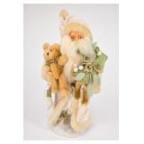 Santa Claus Figure With Teddy Bear Decorative