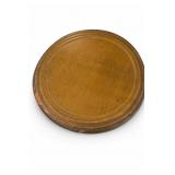 Vintage Wooden Round Serving Tray