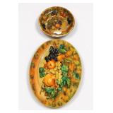 Daher Decorated Ware Fruit Wall Plates (2)