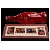 Coca-Cola Red Glass Bottle & Framed Prints