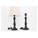 Luxeflow Black Table Lamps, Set Of 2