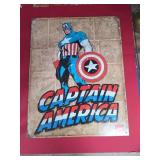 Captain America Retro Tin Wall Sign