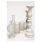 Glassware & Candlesticks Group Lot