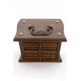 Wooden Jewelry Box With Drawers
