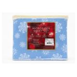 Home Classics Snowflake Twin Microfiber Sheet Set