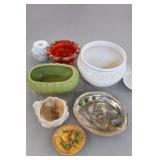 Assorted Decorative Bowls, Dish & Shell Lot