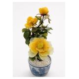 Japan Ceramic Jade-Style Flower Tree Planter