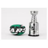 NHL Trophy Replica & Dallas Stars Puck