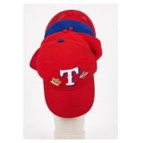Texas Rangers T Cap Lot SIgned