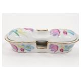 Floral Porcelain Covered Dish