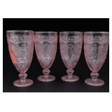 Pioneer Woman Amelia Rose Pink Goblet Set of 4