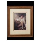 Henry Raeburn Boy With Rabbit Framed Art Print