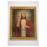 Sacred Heart Of Jesus Framed Print & Samurai Lot