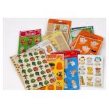 Vintage Holiday & Animal Sticker Sheet Lot