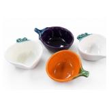 Ceramic Vegetable-Shaped Bowl Set Of 4