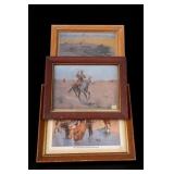 Frederic Remington Framed Western Print Set