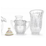 EAPG Glass Pitchers Pair