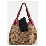 Coach F19251 Canvas Leather-Trim Tote Bag