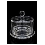 Clear Glass Butter Cloche Covered Dish