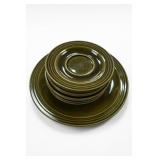 Hornsea Heirloom Green Stoneware Plates