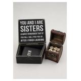 Primitives By Kathy Sisters Box Sign & Domino Box